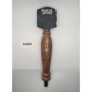 Sam Adams Limited 12 inch wooden beer tap handle pull lever chalkboard bar